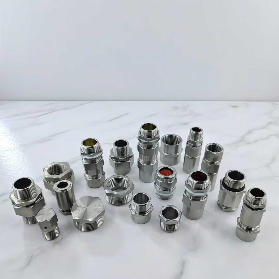成套厂按图纸批量配套防爆格兰头和堵头典型场景